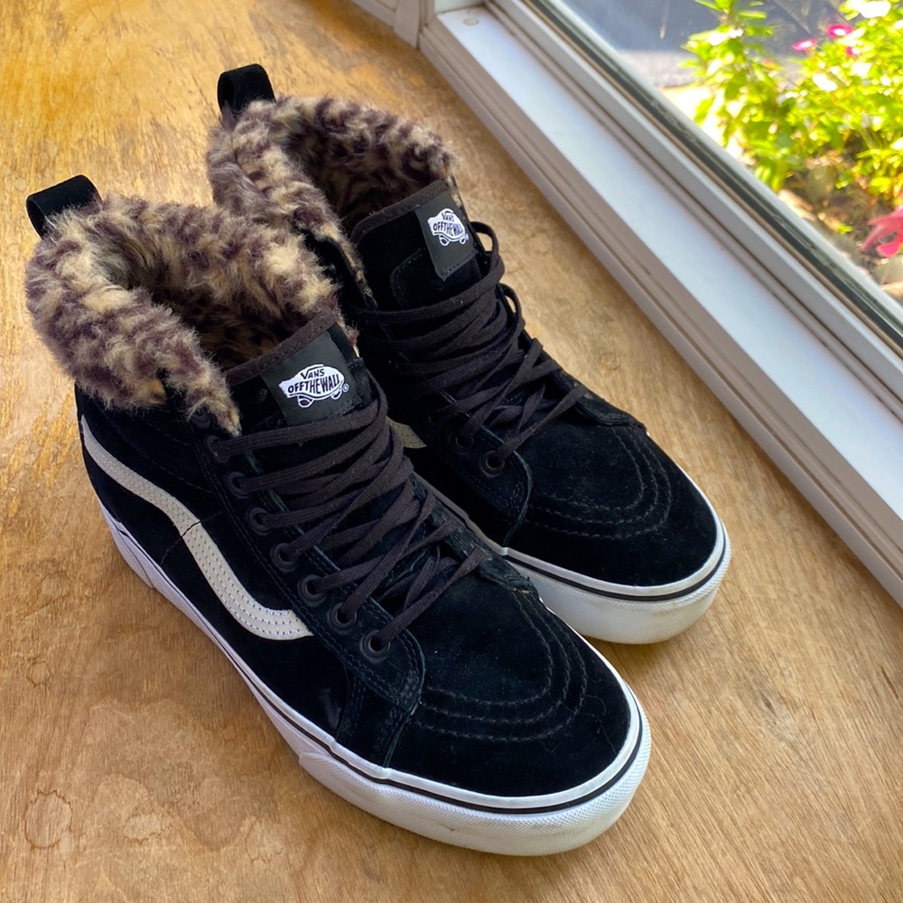 Vans High-Tops with Fur🐆